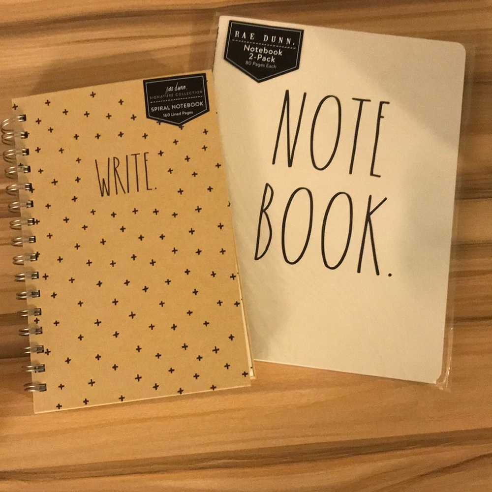 Rae Dunn notebooks